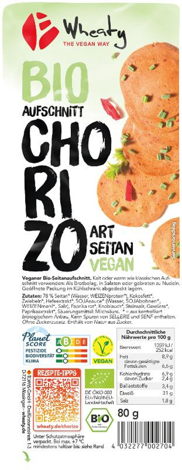 Produktfoto zu Wheaty Chorizo Aufschnitt 80g