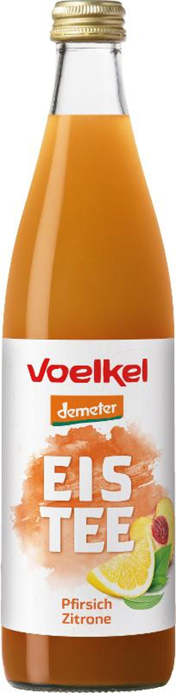 Produktfoto zu Fairer Eistee Pfirsich Zitrone, Demeter 0,5l