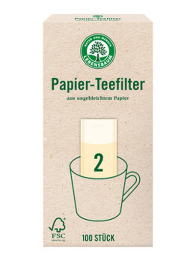 Produktfoto zu Papier Teefilter Gr 2 100st
