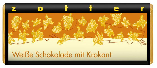Produktfoto zu Weiße Schokolade mit Krokant