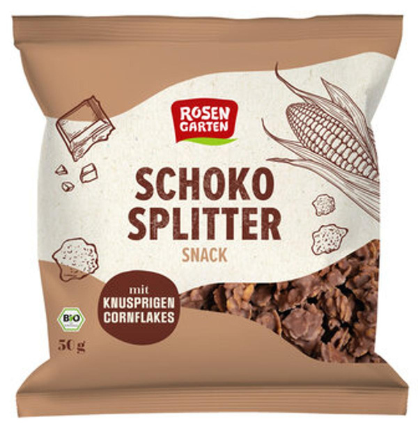 Produktfoto zu Schoko-Splitter Snack, mit knusprigen Cornflakes