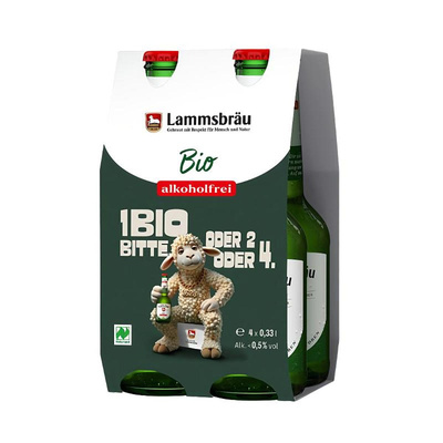 Produktfoto zu Lammsbräu Bio alkoholfrei 4-Pack