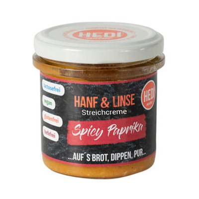 Produktfoto zu Hanf & Linse Spicy Paprika Brotaufstrich