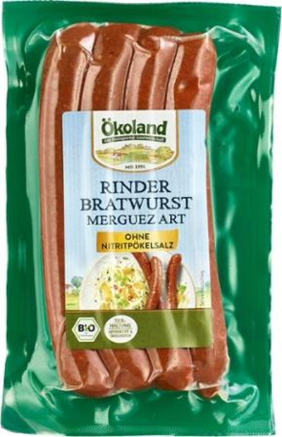 Produktfoto zu Rinder-Bratwurst Merguez Art (4 Stück)