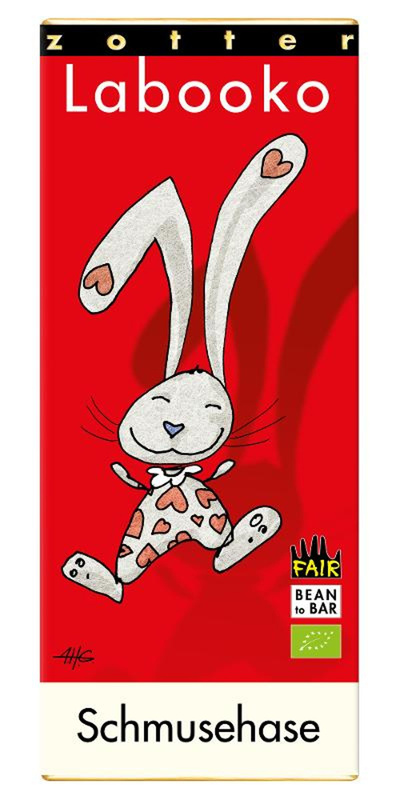 Produktfoto zu Labooko - Schmusehase -35% Milchschoko Panama & Johannisbeer 70g