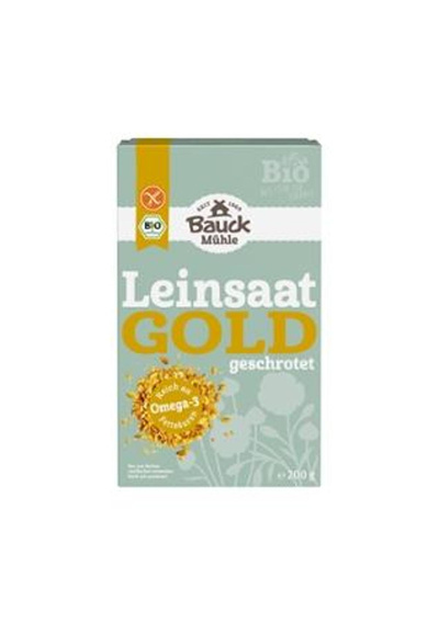 Produktfoto zu Gold Leinsaat geschrotet -glutenfrei- 200g