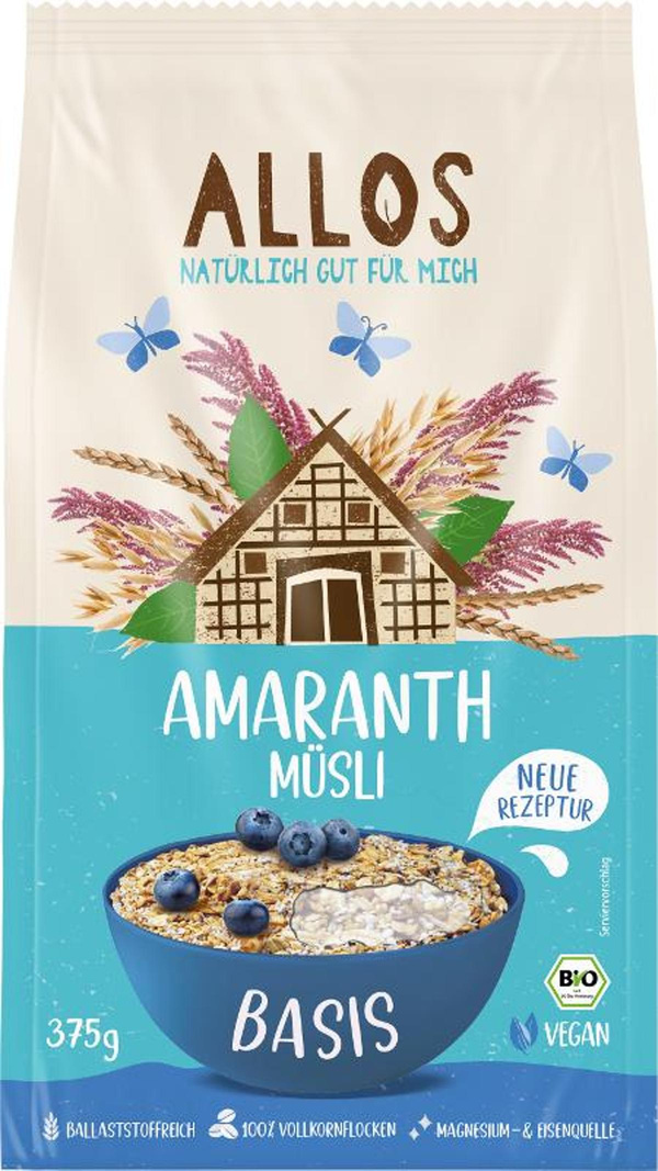 Produktfoto zu Amaranth Müsli Basis 375g