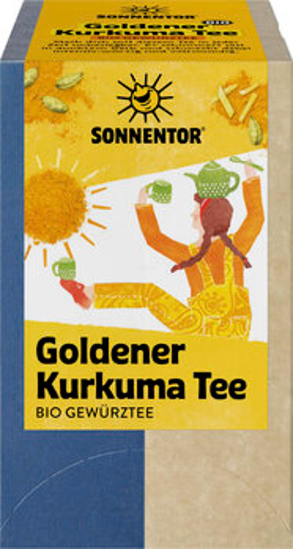 Produktfoto zu Goldener Kurkuma Tee 18 Beutel