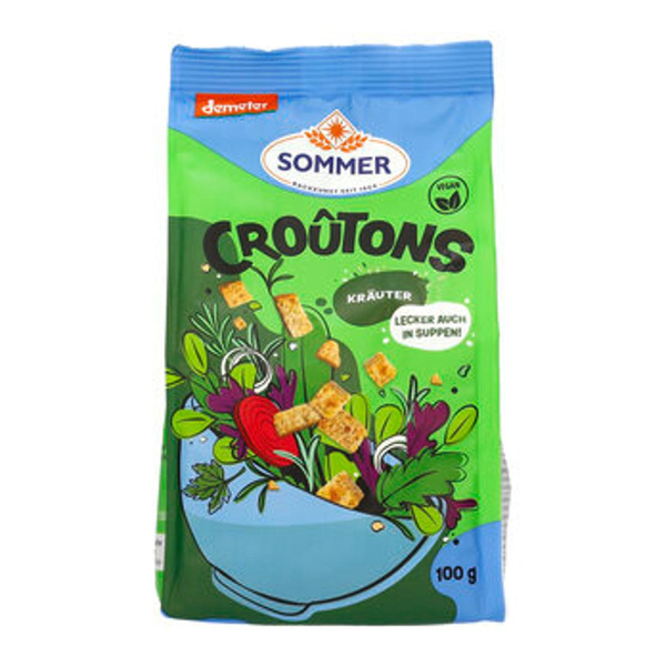 Produktfoto zu Croutons Kräuter, Demeter (Geröstete Brotwürfel)