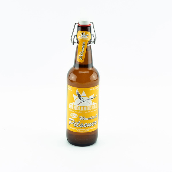 Produktfoto zu WendlandBräu Wendisch Pilsener 9 x 0,5l Kiste