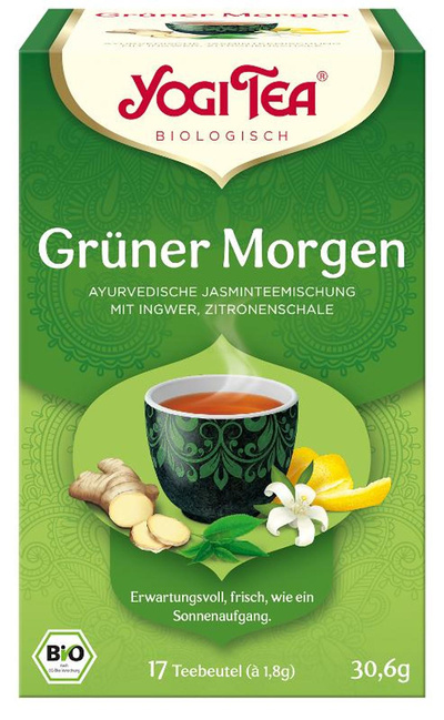 Produktfoto zu YOGI TEA Grüner Morgen (Btl je 1,8 g) 30,6g