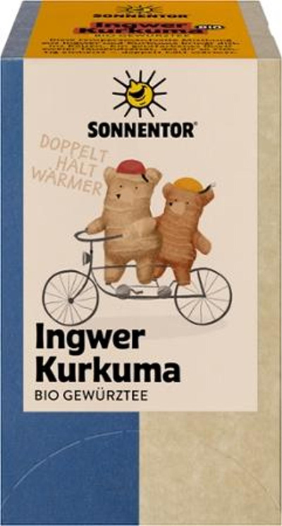 Produktfoto zu Ingwer Kurkuma Tee Teebeutel
