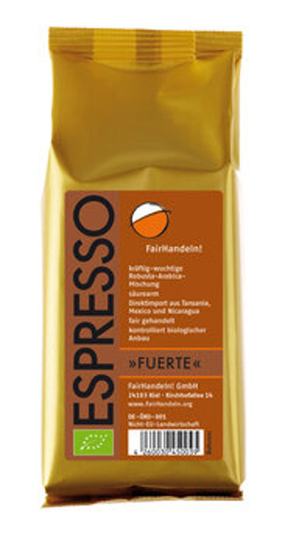 Produktfoto zu Espresso Fuerte, ganze Bohne 200g