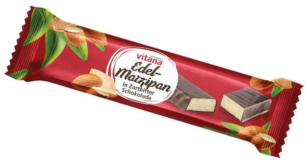 Produktfoto zu Edel Marzipan Riegel in Zartbitter Schokolade 40g