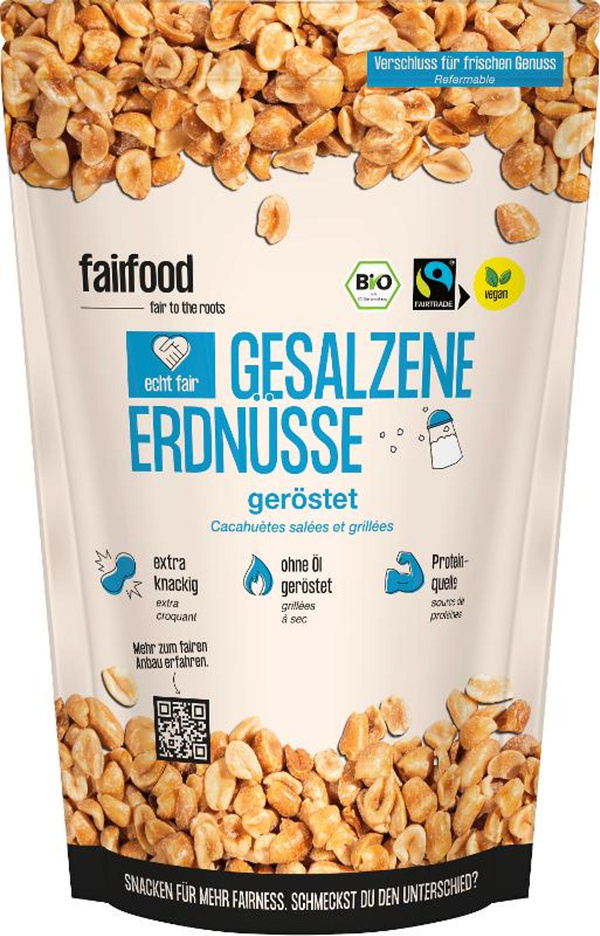 Produktfoto zu Gesalzene Erdnüsse, geröstet, Fairtrade