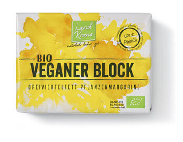 Produktfoto zu Landkrone Bio Veganer Block 250g