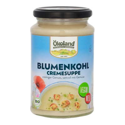 Produktfoto zu Blumenkohl Cremesuppe, vegan  (Glas)