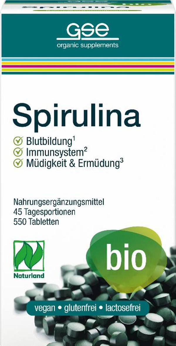 Produktfoto zu Spirulina Bio (550 Stk) 275g