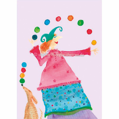 Produktfoto zu Postkarte 37 Jongleure