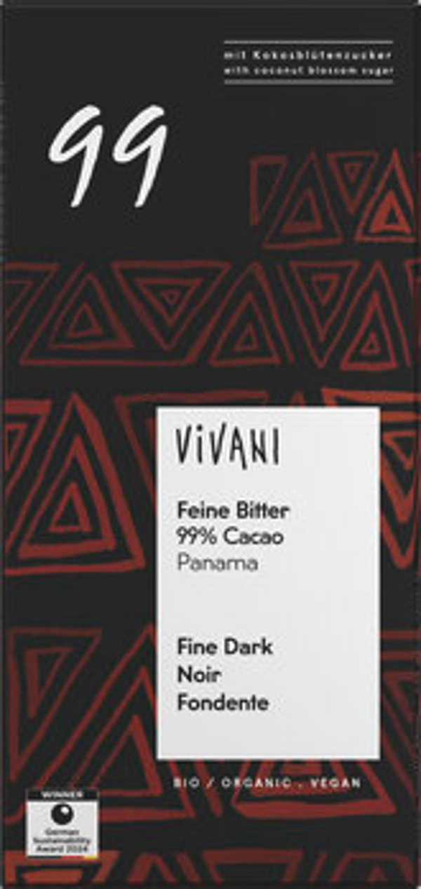 Produktfoto zu Feine Bitter 99% Cacao 80g