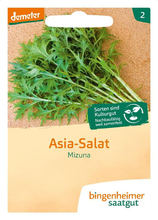 Produktfoto zu Saatgut Asia Salat Mizuna