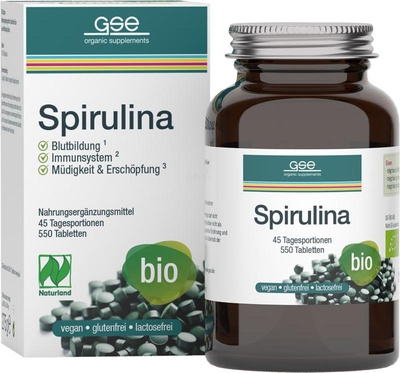 Produktfoto zu Spirulina Bio (550 Stk) 275g