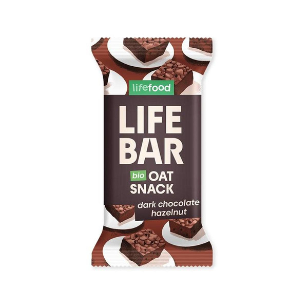 Produktfoto zu Lifebar Oatsnack Dunkle Schokolade Haselnuss