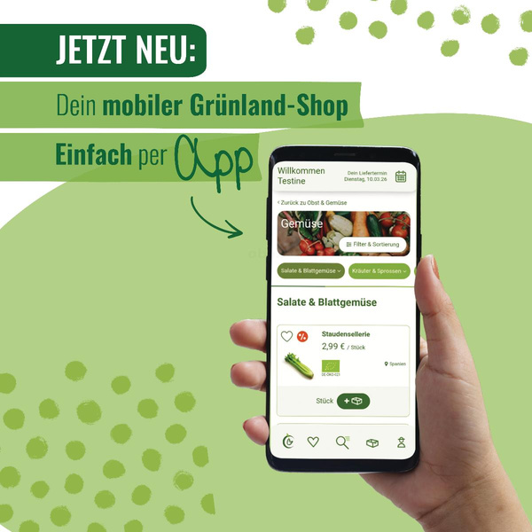 Produktfoto zu Die Grünland-App ist da: Jetzt installieren!