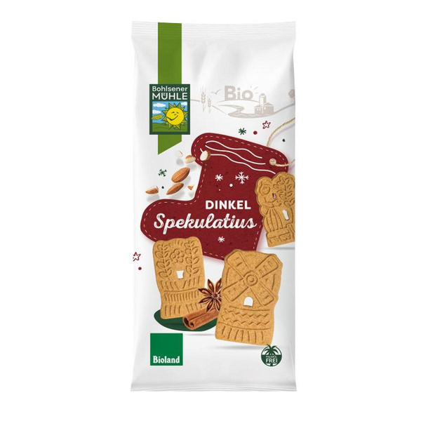 Produktfoto zu Dinkel Spekulatius mit Mandeln 170g
