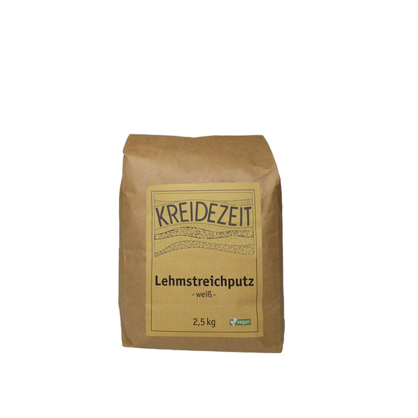 Produktfoto zu Lehmstreichputz -weiß- 2,5kg