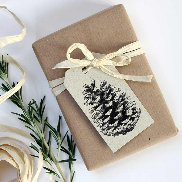 Produktfoto zu Geschenkanhänger Zapfen
