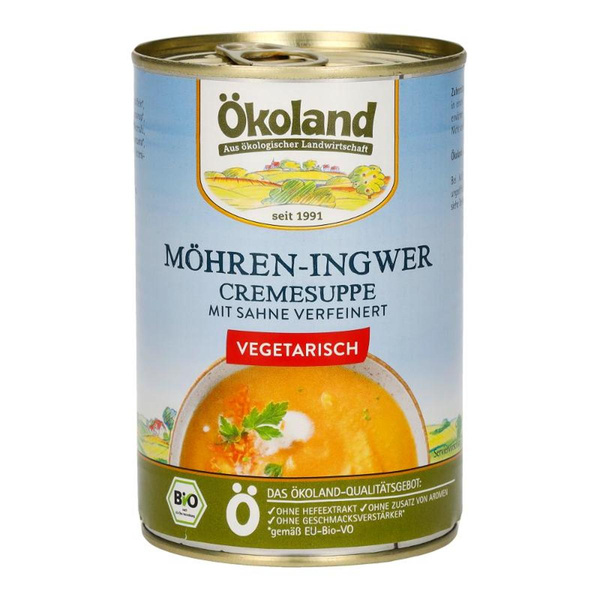Produktfoto zu Möhren-Ingwer Cremesuppe Dose 400g