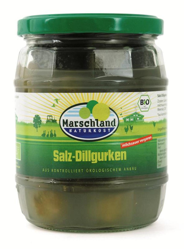 Produktfoto zu Salzdillgurken (Glas) (milchsauer) 580ml