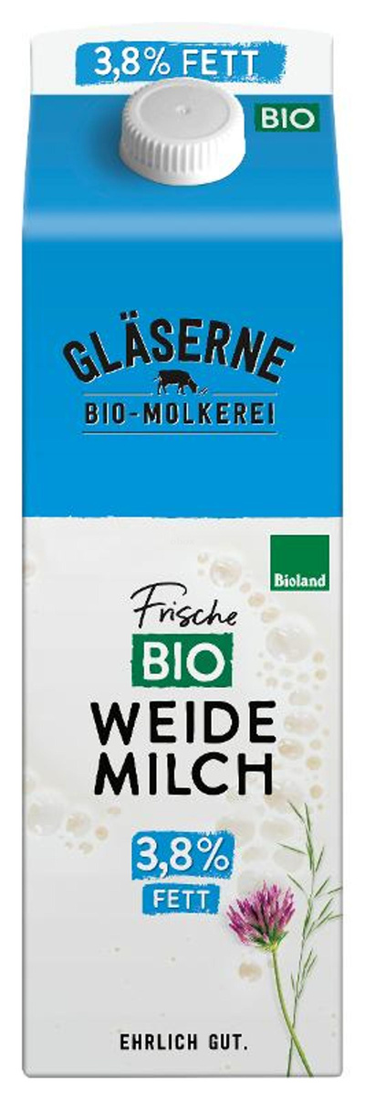 Produktfoto zu Weidemilch 3,8% - länger haltbar, im Karton 1l