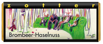 Produktfoto zu Brombeer-Haselnuss Schokolade von Zotter