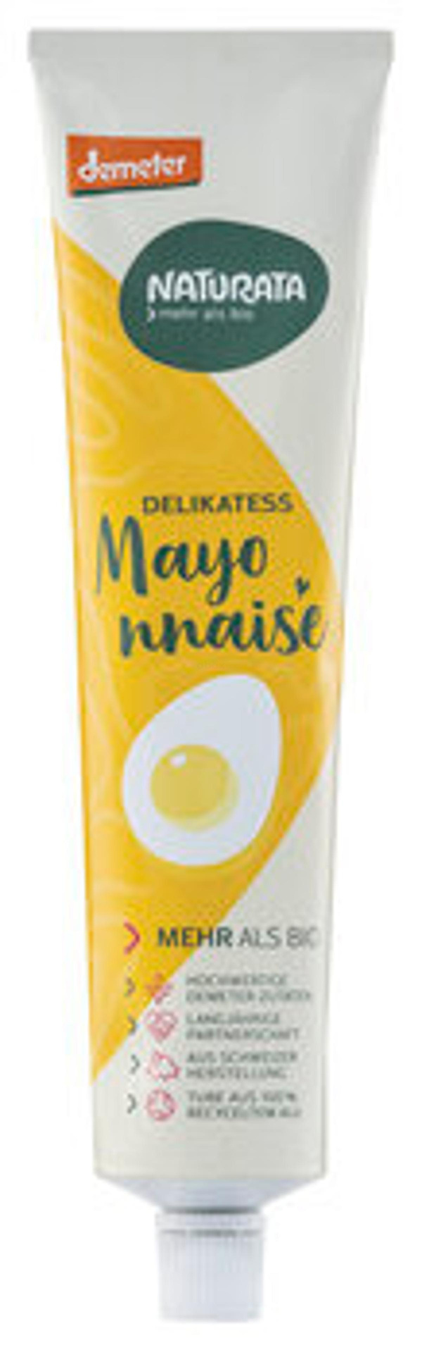 Produktfoto zu Delikatess Mayonnaise, mit Ei (Tube) 185ml