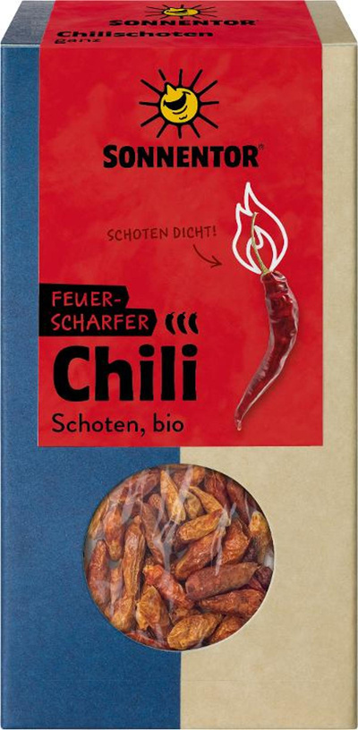 Produktfoto zu Chili ganze Schoten bio 25g