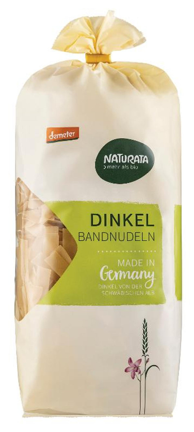 Produktfoto zu Dinkel-Bandnudeln gewalzt 500g