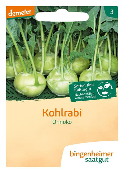 Produktfoto zu Saatgut Kohlrabi Orinoko