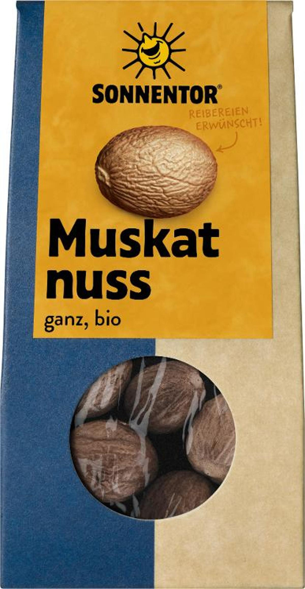 Produktfoto zu Muskatnüsse ganz bio 25g