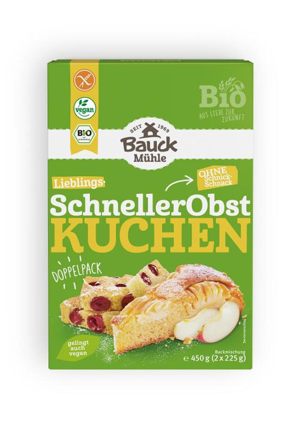 Produktfoto zu Obstkuchenteig Backmischung -glutenfrei- 400g