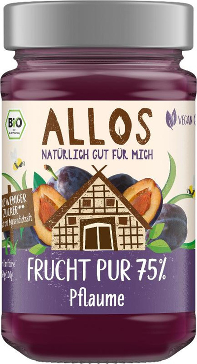 Produktfoto zu Frucht Pur Pflaume 75 % Frucht 250g