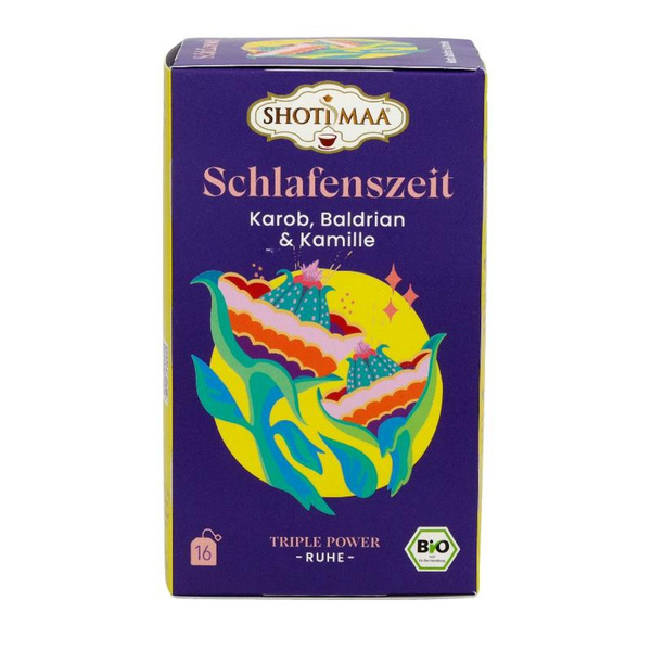 Produktfoto zu Schlafenszeit - Karob, Baldrian & Kamille Gewürztee