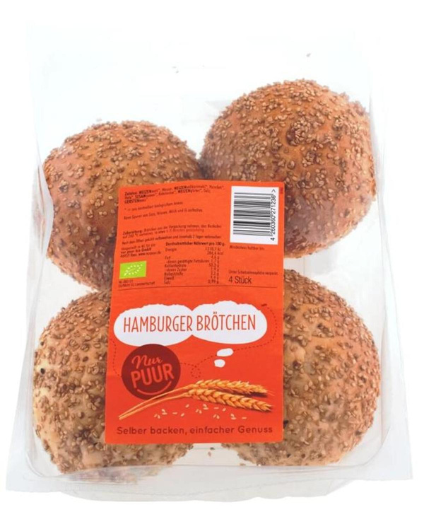 Produktfoto zu Hamburger Brötchen 4Stück