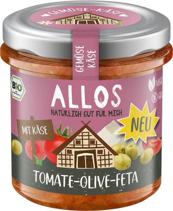 Produktfoto zu Gemüse Käse Brotaufstrich Tomate-Olive-Feta