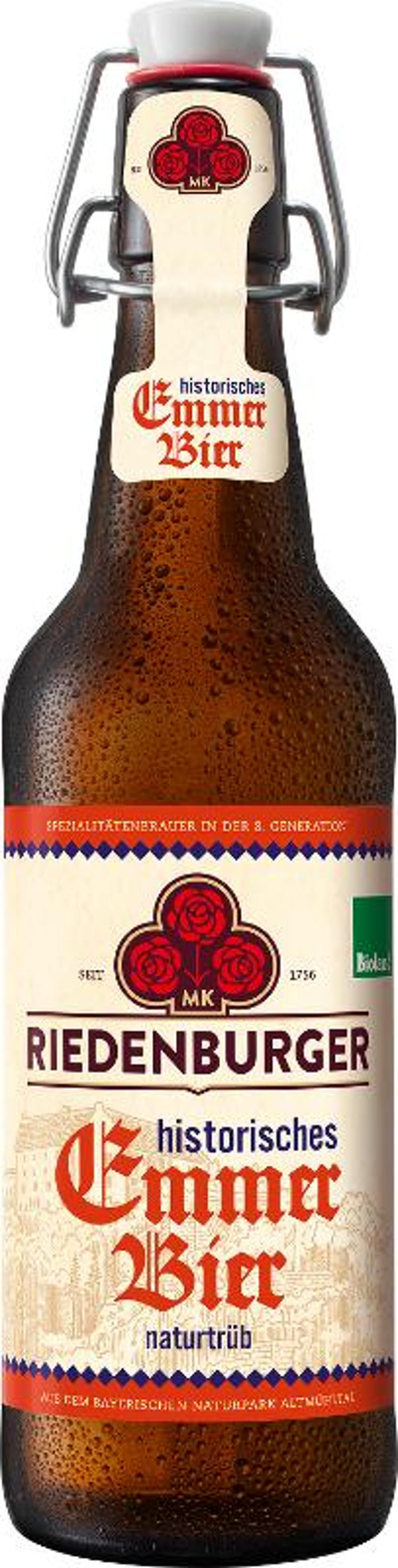 Produktfoto zu Emmerbier, naturtrüb (Bügelflasche)