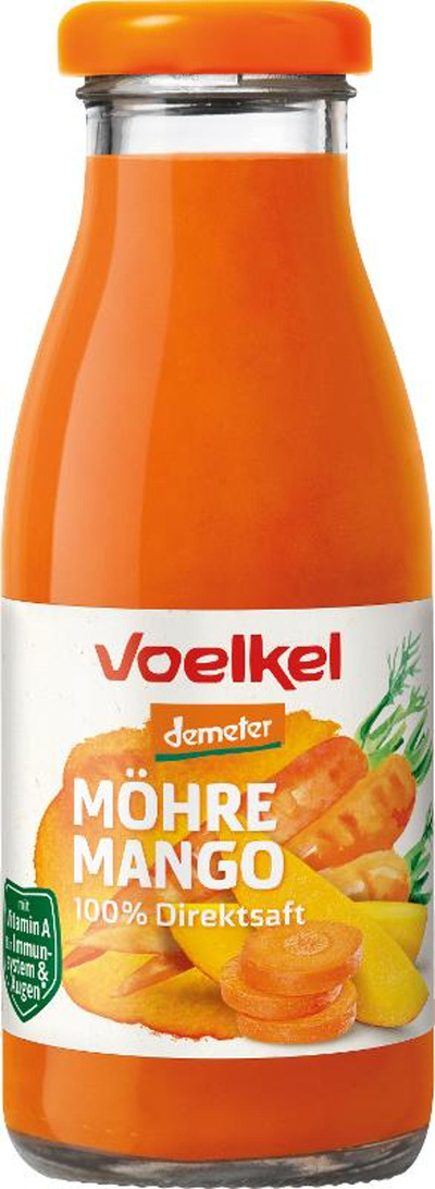 Produktfoto zu fair to go Karotte Mango (Glas)  0,25l