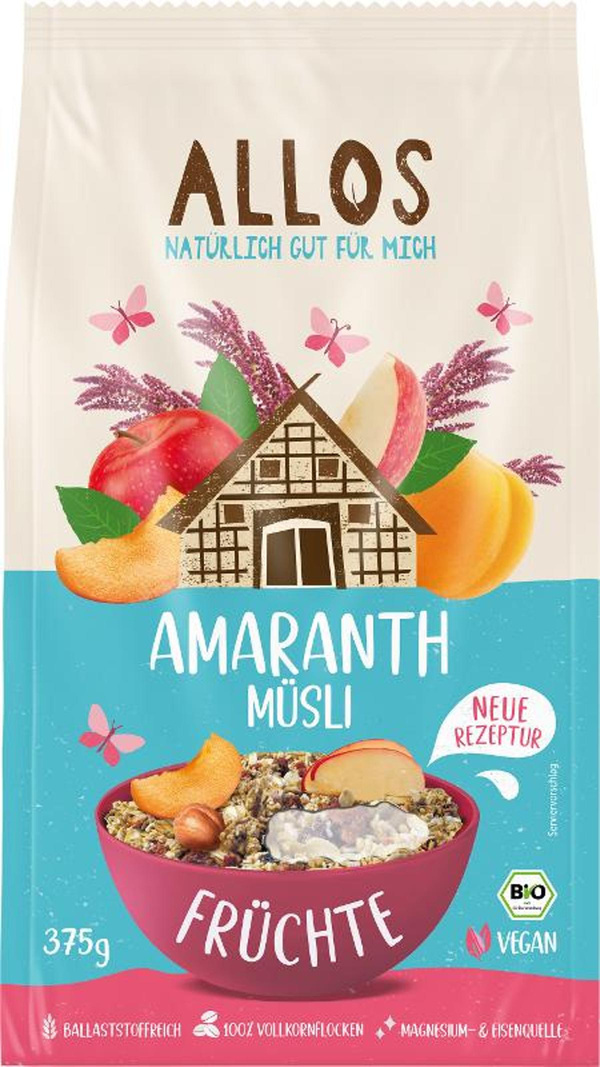 Produktfoto zu Amaranth Müsli Früchte 375g
