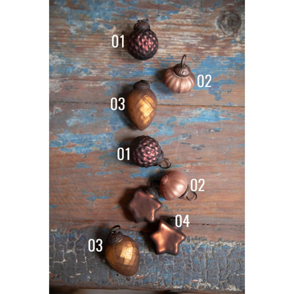 Produktfoto zu Mini Kugel braun 02 Nuss