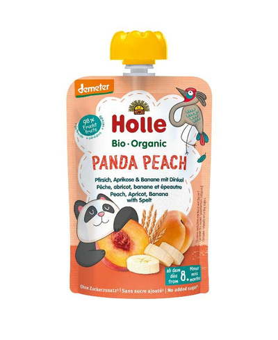 Produktfoto zu Panda Peach - Pouchy Pfirsich, Aprikose & Banane